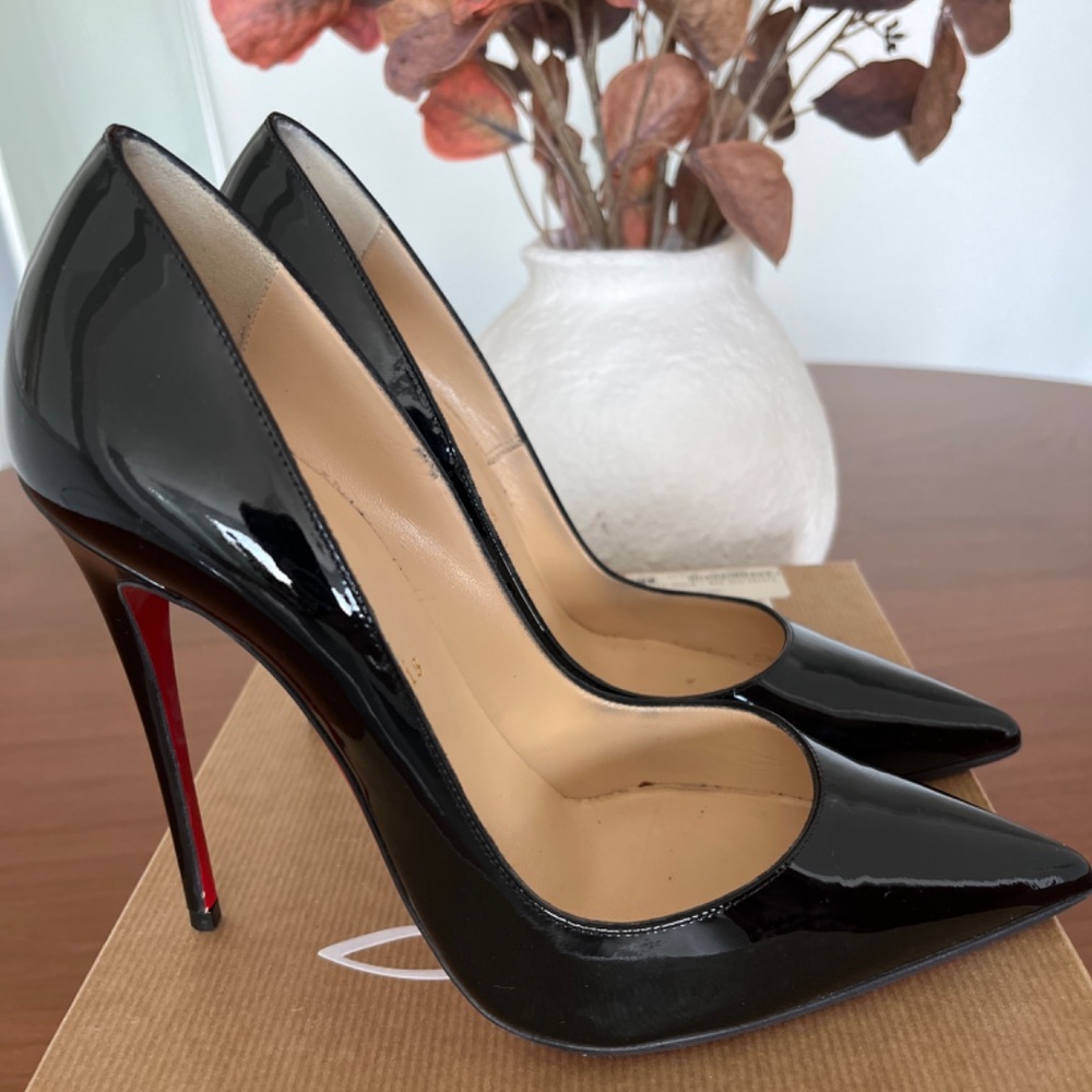 So Kate 120 Patent Leather Black Pumps (Stretch)